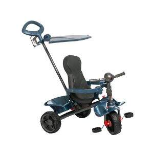 Triciclo Smart Azul Com Empurrador e Capota- Brinquedos Bandeirante